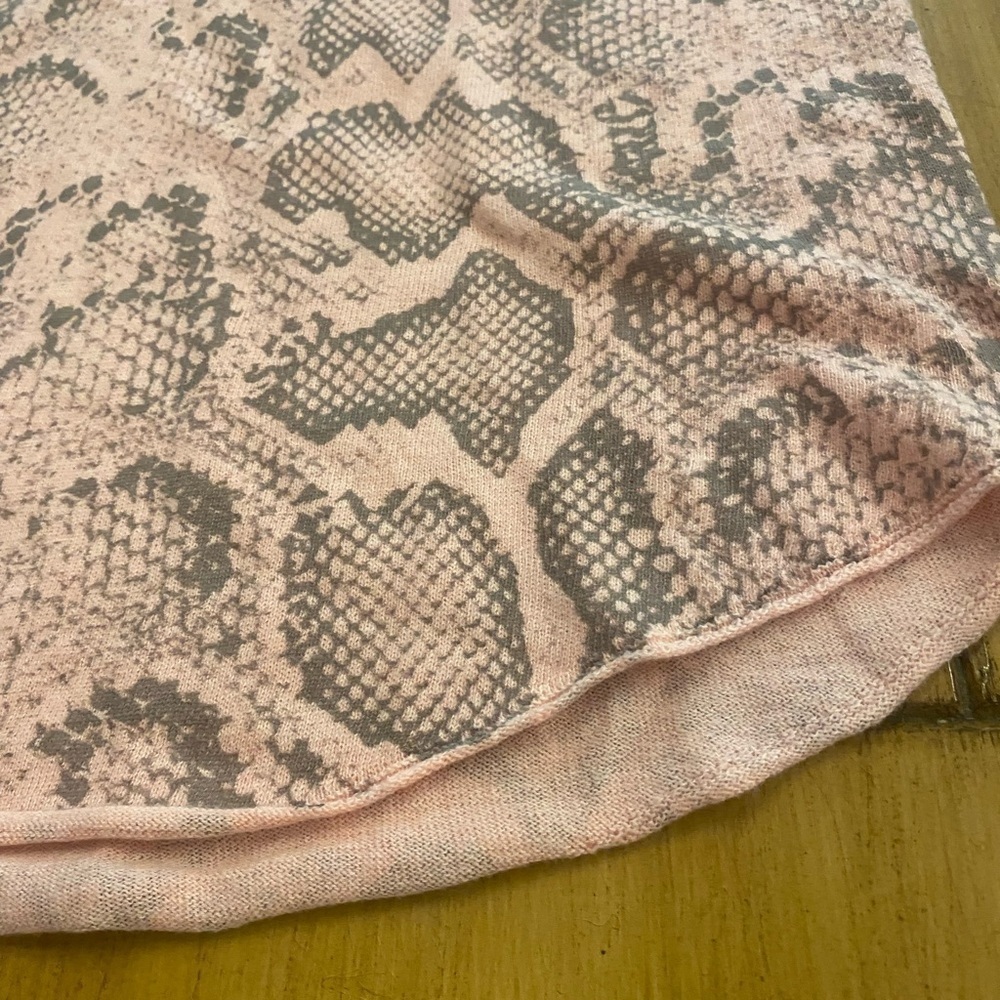 Women’s Sleeveless Pink Animal Print Snakeskin New S/M Mischa Top - Picture 10 of 16